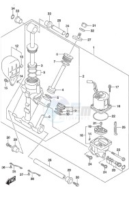 DF 250 drawing Trim Cylinder w/Transom (L)