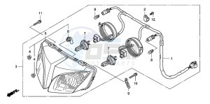 CBF1000 drawing HEADLIGHT