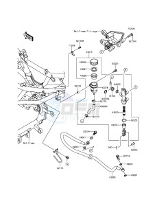 NINJA 250SL BX250AGF XX (EU ME A(FRICA) drawing Rear Master Cylinder