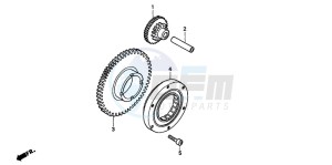 CB600F CB600F drawing STARTING CLUTCH