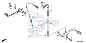 CBR1000RRG CBR1000 - Fireblade Europe Direct - (ED) drawing PEDAL