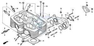 CA125 REBEL drawing CYLINDER HEAD