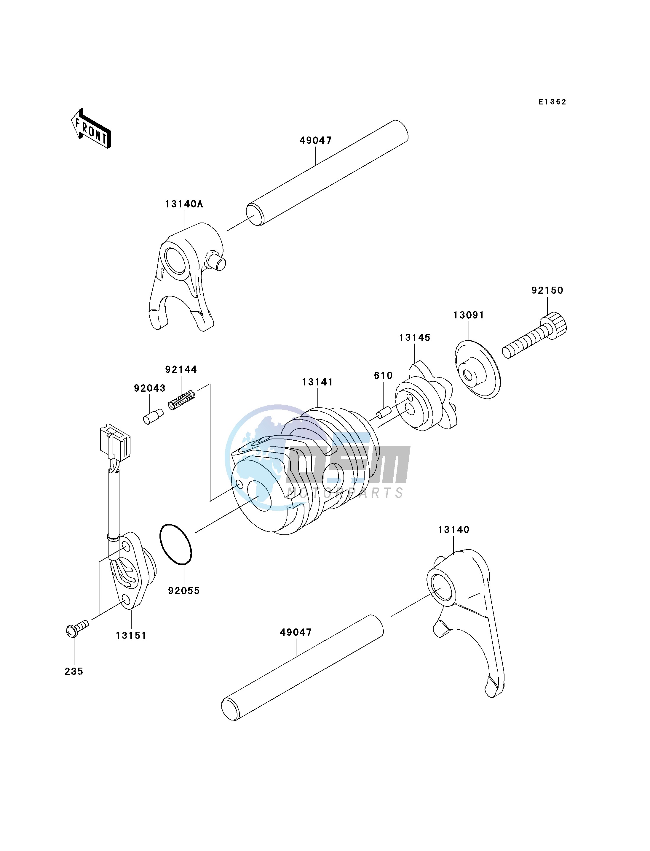 GEAR CHANGE DRUM_SHIFT FORK-- S- --- A1- -