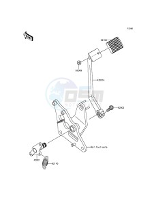 VULCAN 900 CUSTOM VN900CCFA GB XX (EU ME A(FRICA) drawing Brake Pedal