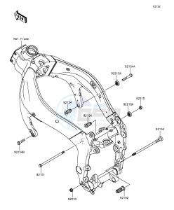 NINJA ZX-6R ZX636EGF FR GB XX (EU ME A(FRICA) drawing Engine Mount