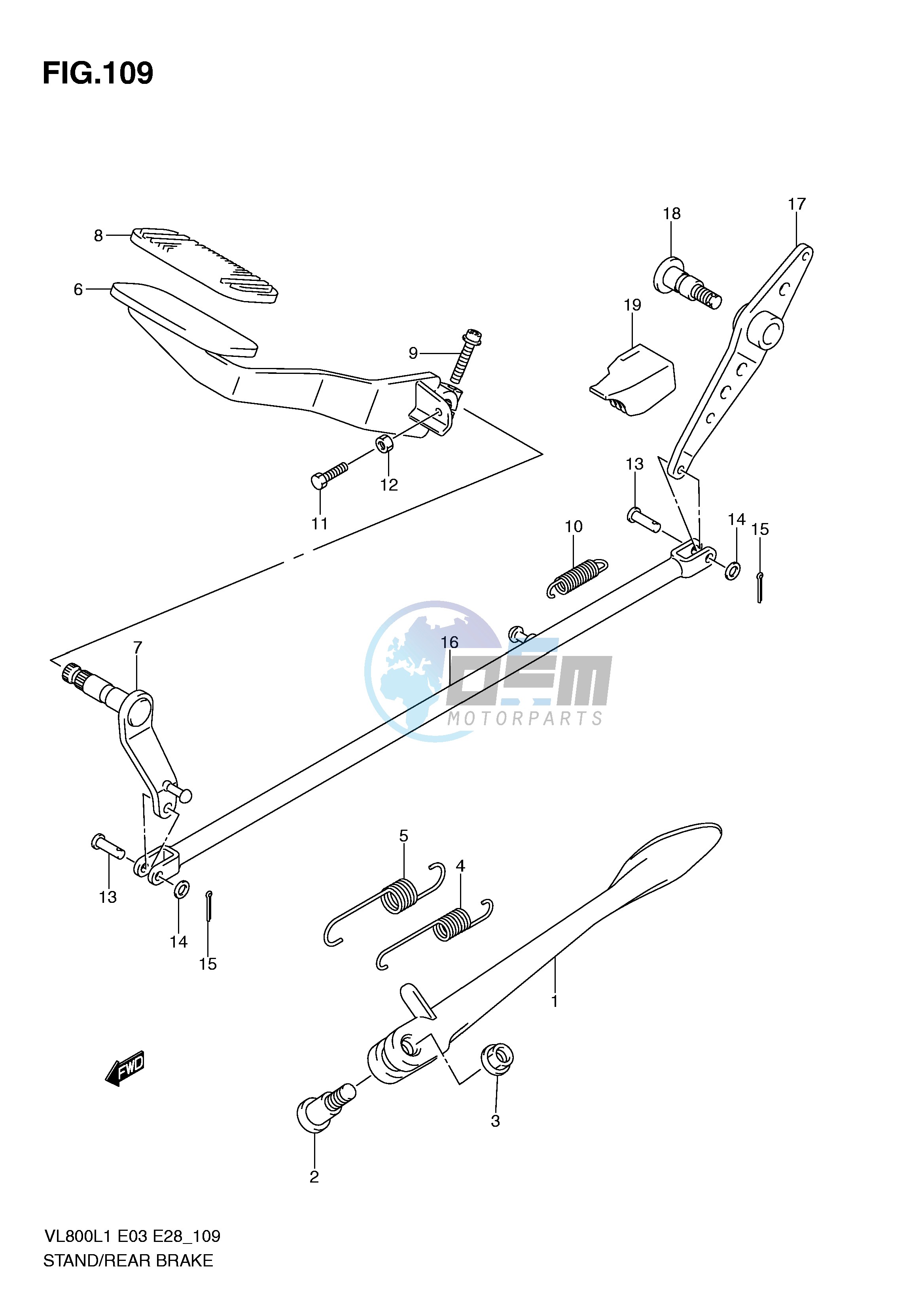 STAND - REAR BRAKE