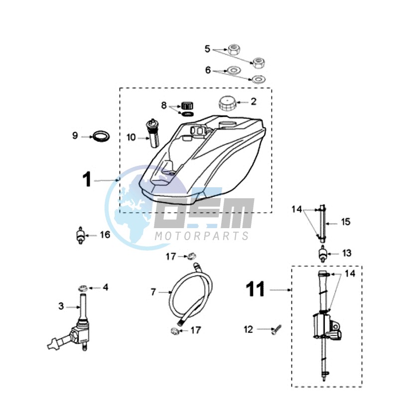 TANK AND FUEL PUMP