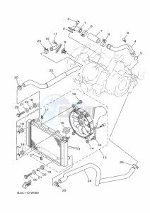 YFM450FWBD KODIAK 450 EPS (BHT4) drawing RADIATOR & HOSE