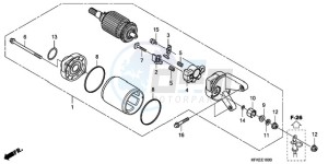 VTR2509 France - (F / CMF LL MK) drawing STARTER MOTOR