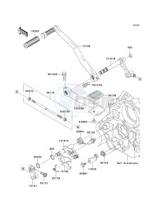 VN 1500 B [VULCAN 88 SE] (B1-B3) N7FA drawing GEAR CHANGE MECHANISM