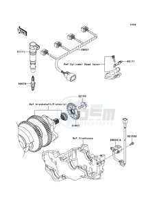 ZZR1400 ABS ZX1400B6F FR GB XX (EU ME A(FRICA) drawing Ignition System