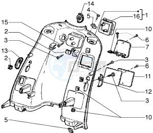 Hexagon 125 GT drawing Counter shield