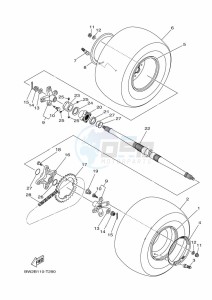 YFZ450R YFZ45YSSK (BW2E) drawing REAR WHEEL