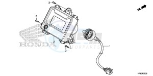 TRX500FA6F TRX500FA ED drawing METER