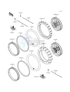 KDX 200 E [KDX200] (E1-E3) [KDX200] drawing TIRE