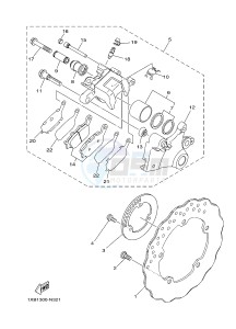 MT07A MT-07 ABS 700 (BU23) drawing REAR BRAKE CALIPER