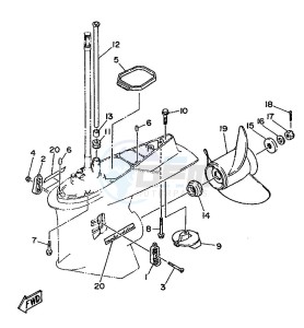 L250AETO drawing LOWER-CASING-x-DRIVE-2