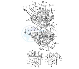 YZF R 750 drawing CRANKCASE