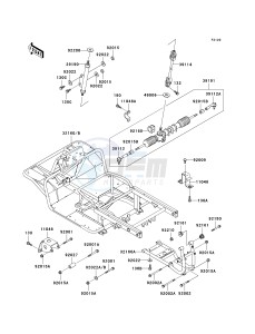 KAF 950 A [MULE 2510 DIESEL] (A1-A3) [MULE 2510 DIESEL] drawing FRAME