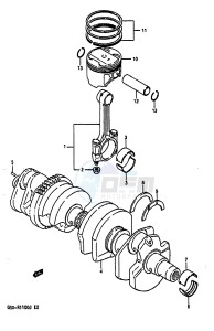 GSX-R1100 (G-H-J) drawing CRANKSHAFT