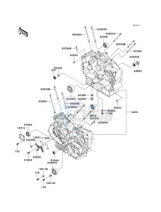 VN 800 C [VULCAN 800 DRIFTER] (C1 CAN ONLY-C2) [VULCAN 800 DRIFTER] drawing CRANKCASE