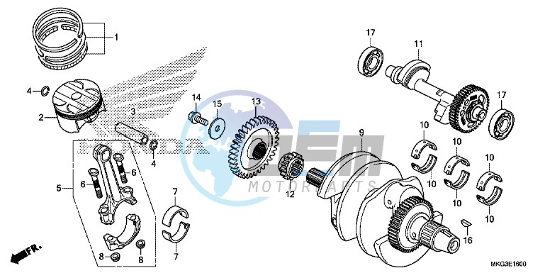 CRANK SHAFT/ PI STON