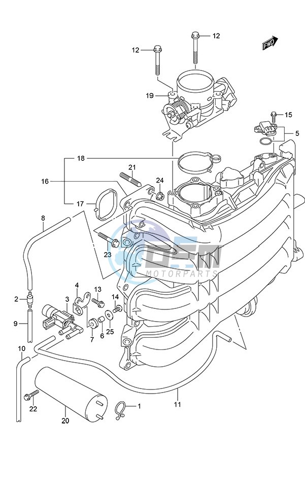 Intake Manifold/Throttle Body (Model: TG/ZG)