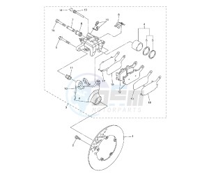 FZ1 1000 drawing REAR BRAKE CALIPER