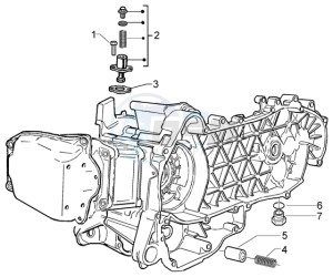 Granturismo 200 L drawing Chain tightener - By-pass valve