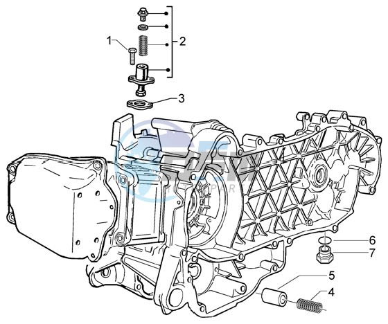 Chain tightener - By-pass valve