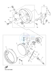 XVS950CUD-A XV950 ABS XV950 R-SPEC (BS58) drawing HEADLIGHT