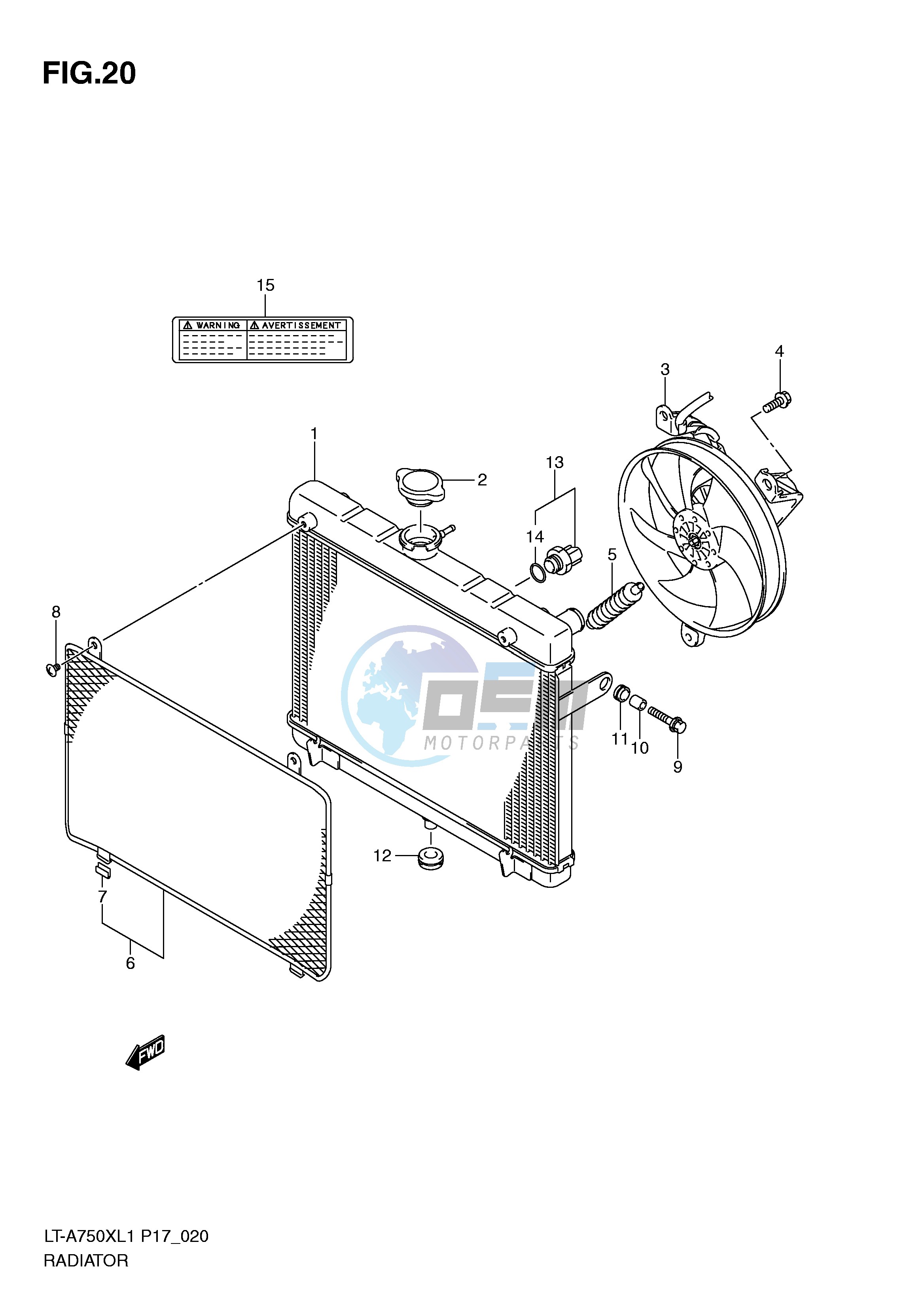 RADIATOR (LT-A750XL1 P17)