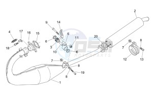 RS 125 Tuono drawing Exhaust unit