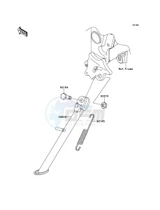 NINJA 250R EX250KCF GB XX (EU ME A(FRICA) drawing Stand(s)