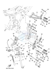 MTT690P-AB MT-07 TRACER TRACER 700 (B7K1 B7K1 B7K1 B7K1) drawing STAND & FOOTREST