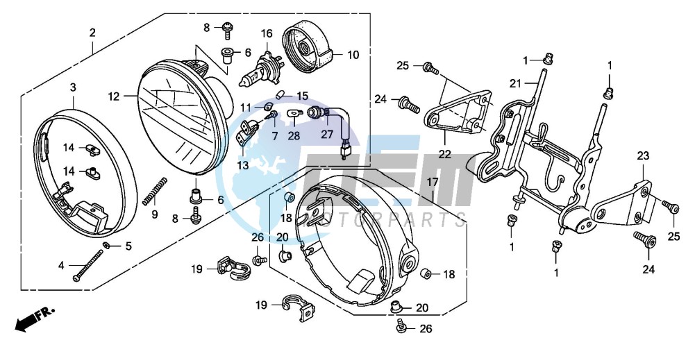 HEADLIGHT (CB1300/A)