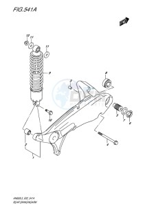 AN650Z ABS BURGMAN EXECUTIVE EU drawing REAR SWINGARM