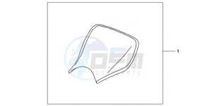 CBR1000RA9 France - (F / ABS CMF HRC MKH MME) drawing E-SEAT