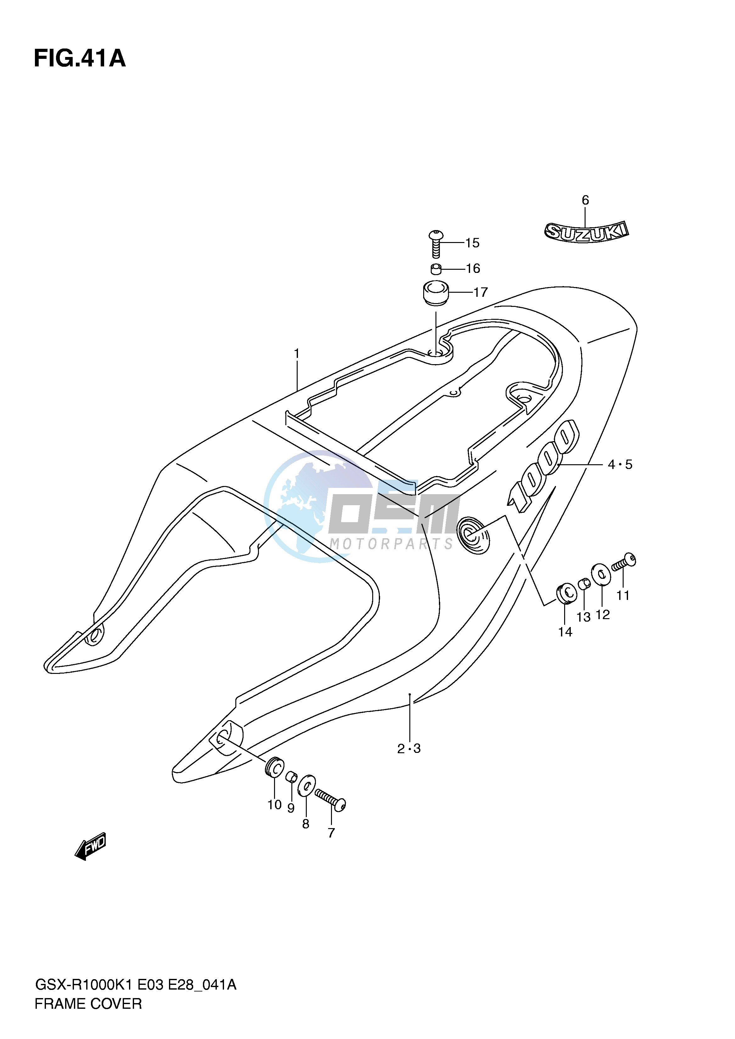 FRAME COVER (GSX-R1000K2)