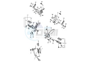 YZF R THUNDER CAT 600 drawing STAND-FOOTREST