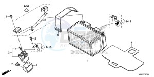 CB500FAD CB500F ABS Continue » UK - (E) drawing BATTERY