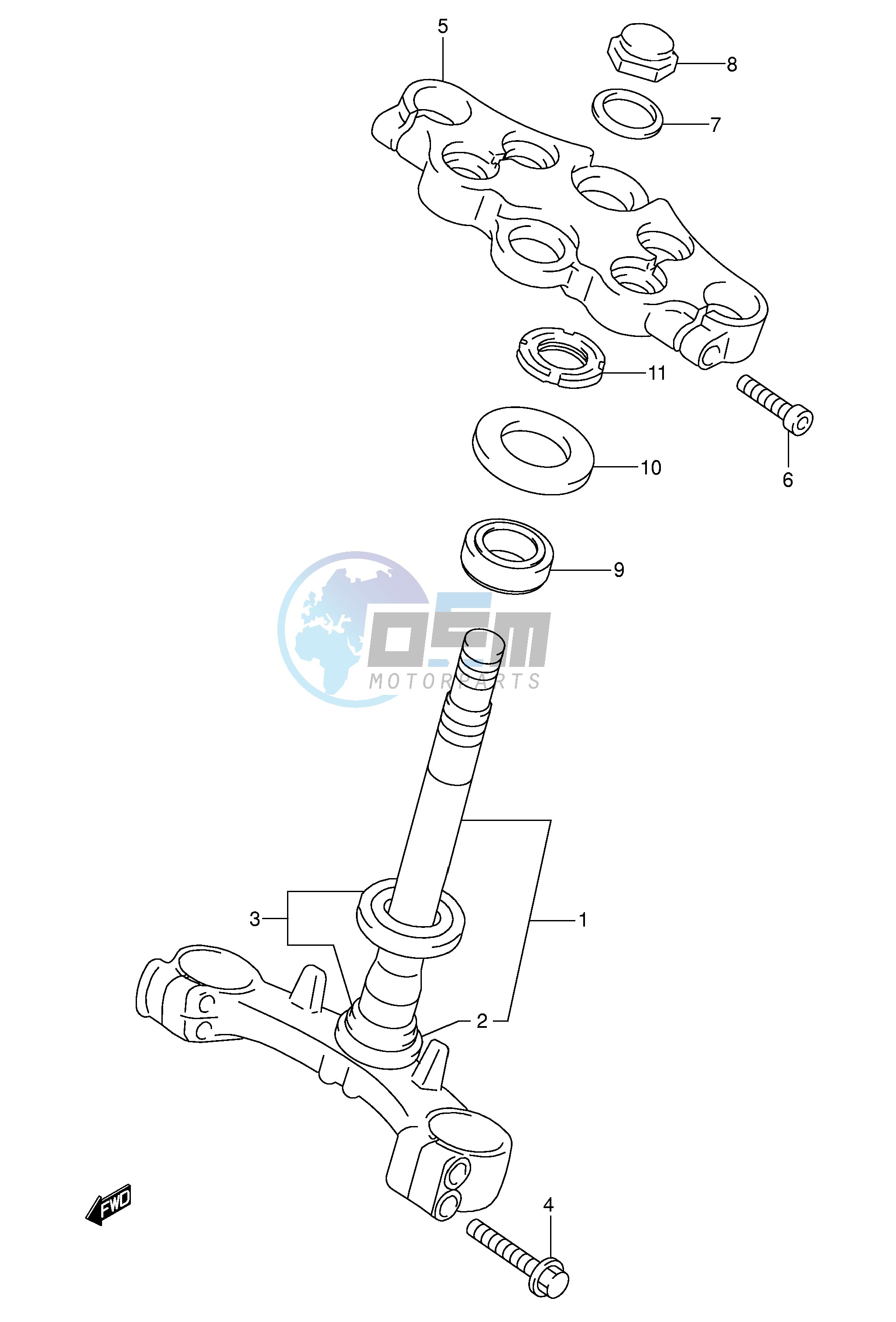 STEERING STEM (MODEL K3)