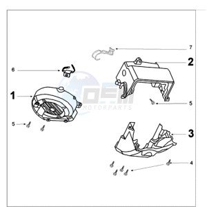 FIGHT 3 E A 4T drawing ENGINE COVER