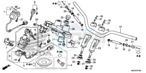 VFR1200XDD CrossTourer - VFR1200X Dual Clutch 2ED - (2ED) drawing HANDLE PIPE/TOP BRIDGE