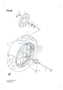 UH125 BURGMAN EU drawing FRONT WHEEL