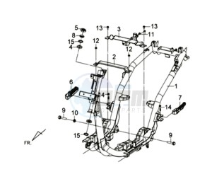 TONIK 50CC drawing FRAME / BATTERY