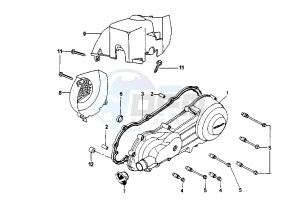 SV GEO - 50 cc drawing CRANKCASE COVER