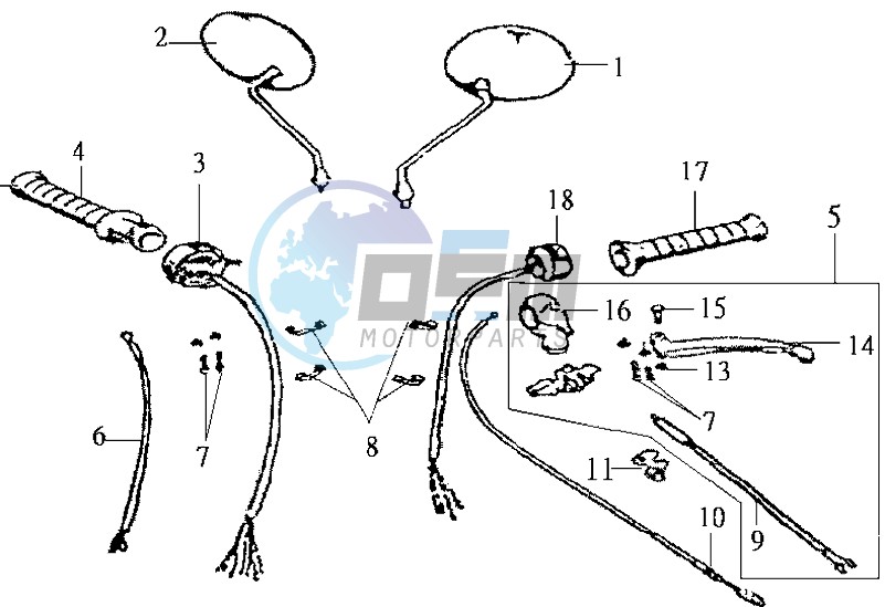 INDICATOR - THROTTLE CABLE - CHOKE CABLE