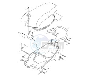 YW BW'S 125 drawing SEAT AND CARRIER