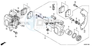 TRX500FM6G TRX680 Europe Direct - (ED) drawing FRONT BRAKE CALIPER